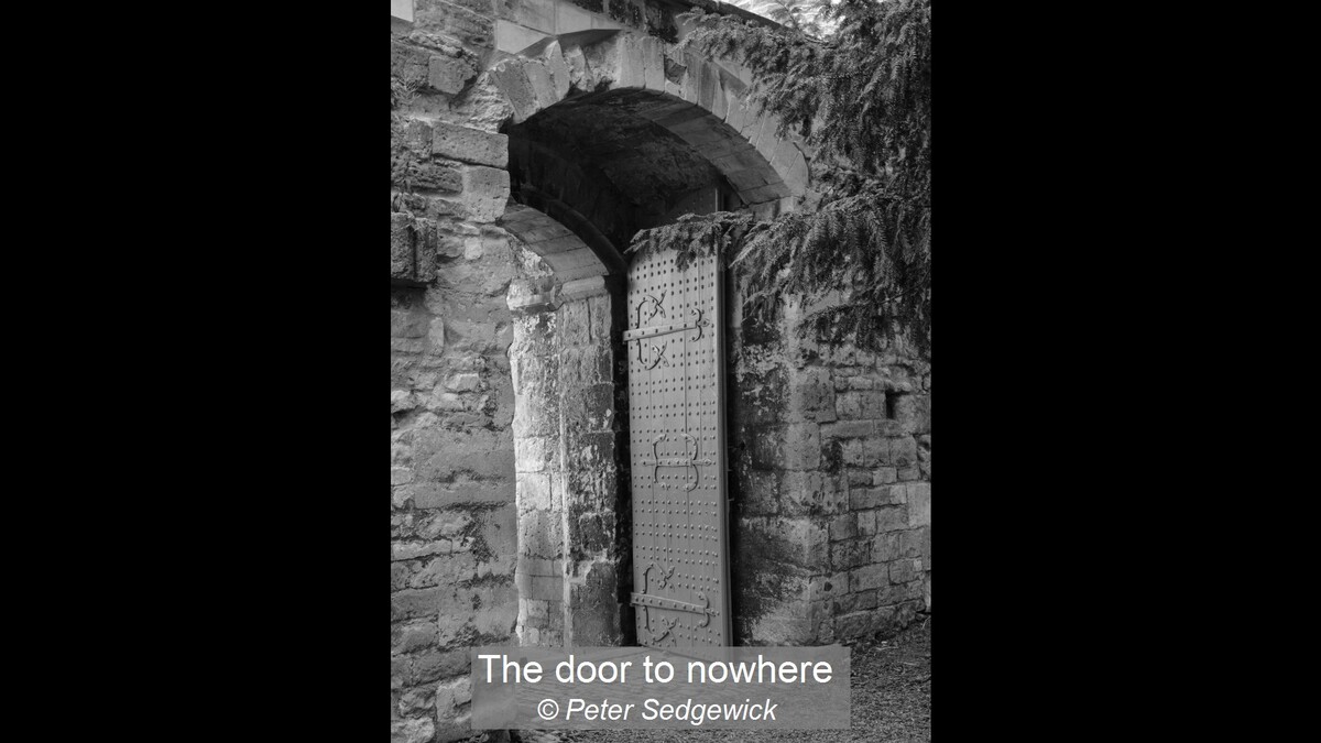 The door to nowhere